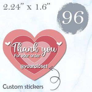 96 Thank You Stickers